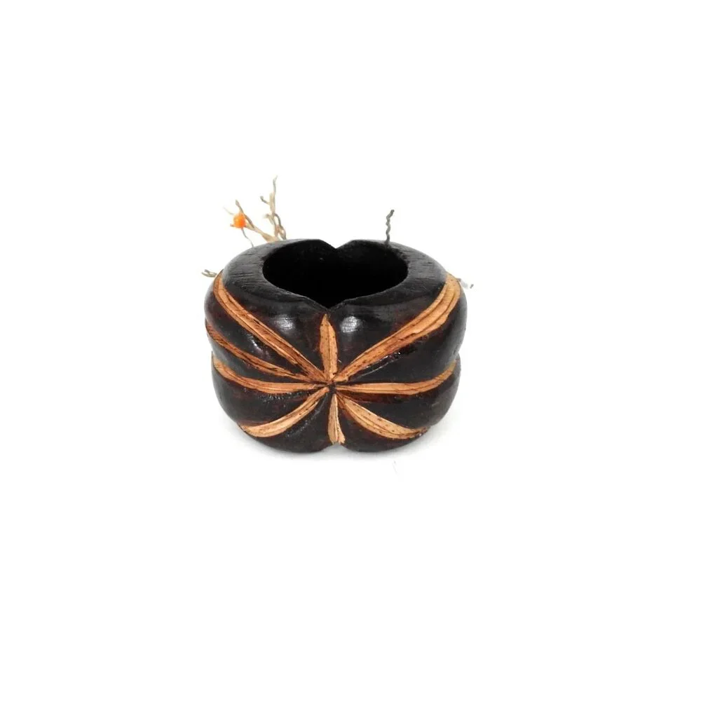 Carved Wood Pumpkin Napkin Rings Set of 8 Pier 1 Imports Beads